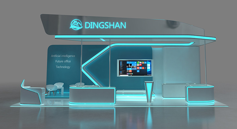 科技展览展台装修-DINGSHAN-广州会展展会搭建设计